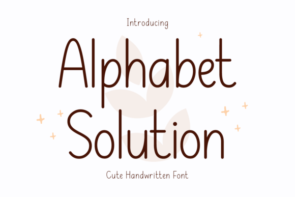 Alphabet Solution: The Handwritten Typeface That Elevates Brand Identity