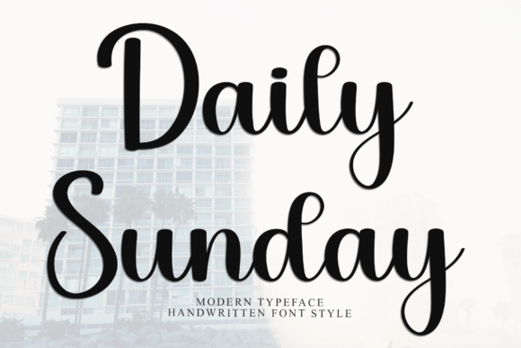 Daily Sunday: A Handwritten Typeface for Editorial Design