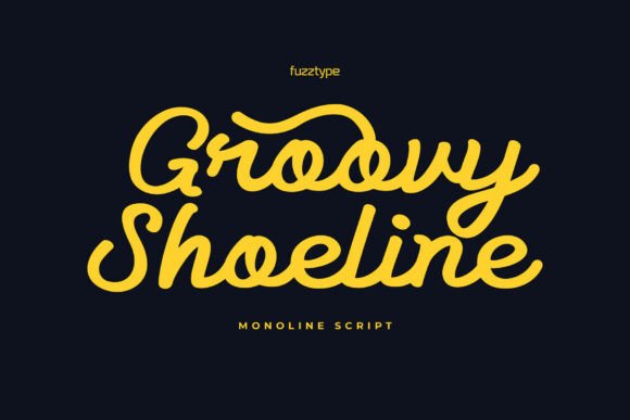 Groovy Shoeline: A Retro Script Font for Bold Brand Identity