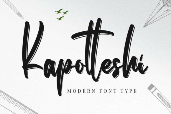 Kapotteshi: The Bold Script Typeface That Transforms Your Brand Identity