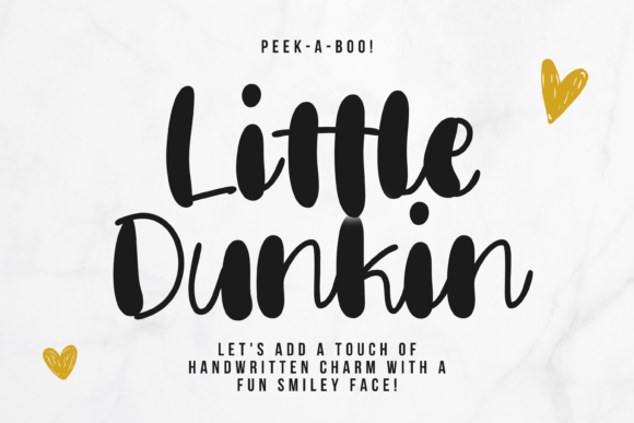 Little Dunkin: The Playful Typeface for Handmade Shop Branding