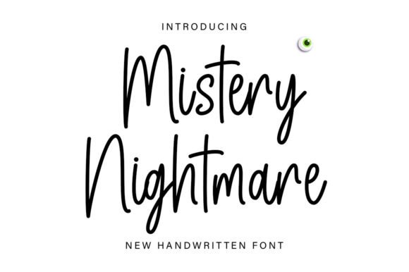 Mistery Nightmare: A Spooky Handwritten Typeface for Quirky Branding