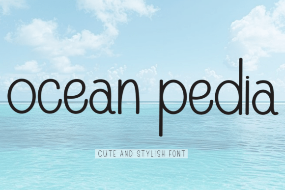 Ocean Pedia: The Festive Typeface That Brings Holiday Magic to Your Craft Shop