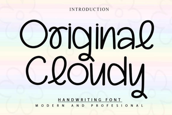 Original Cloudy: The Handwritten Typeface for Authentic Branding
