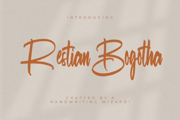 Restian Bogotha: The Elegant Script Typeface for Editorial Design