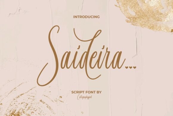 Saideira Font: The Elegant Script for Modern Campaigns