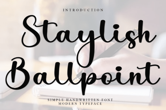 Staylish Ballpoint: The Festive Typeface That Elevates Small Business Branding