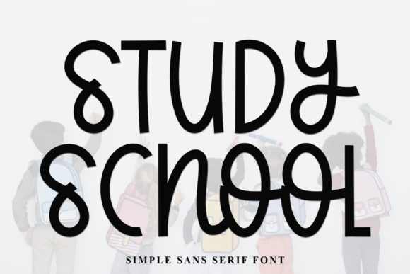 Study School: A Playful Typeface for Modern Brand Identity
