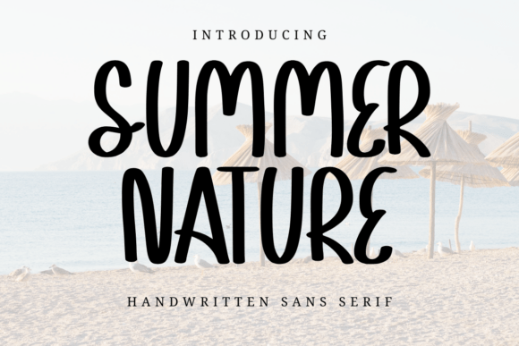 Summer Nature: A Modern Typeface for Digital Branding